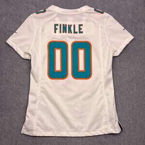 nike miami dolphins jersey white finkle nfl on-field football womens small